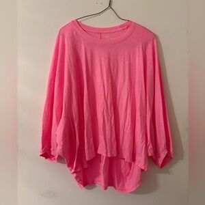 Aerie Bright Pink Long Sleeve Top